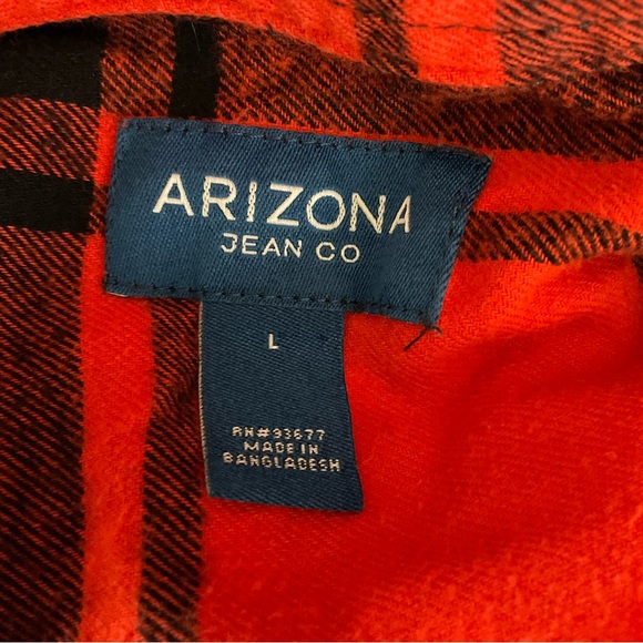Arizona plaid button down flannel size Large (H1) - Picture 3 of 3